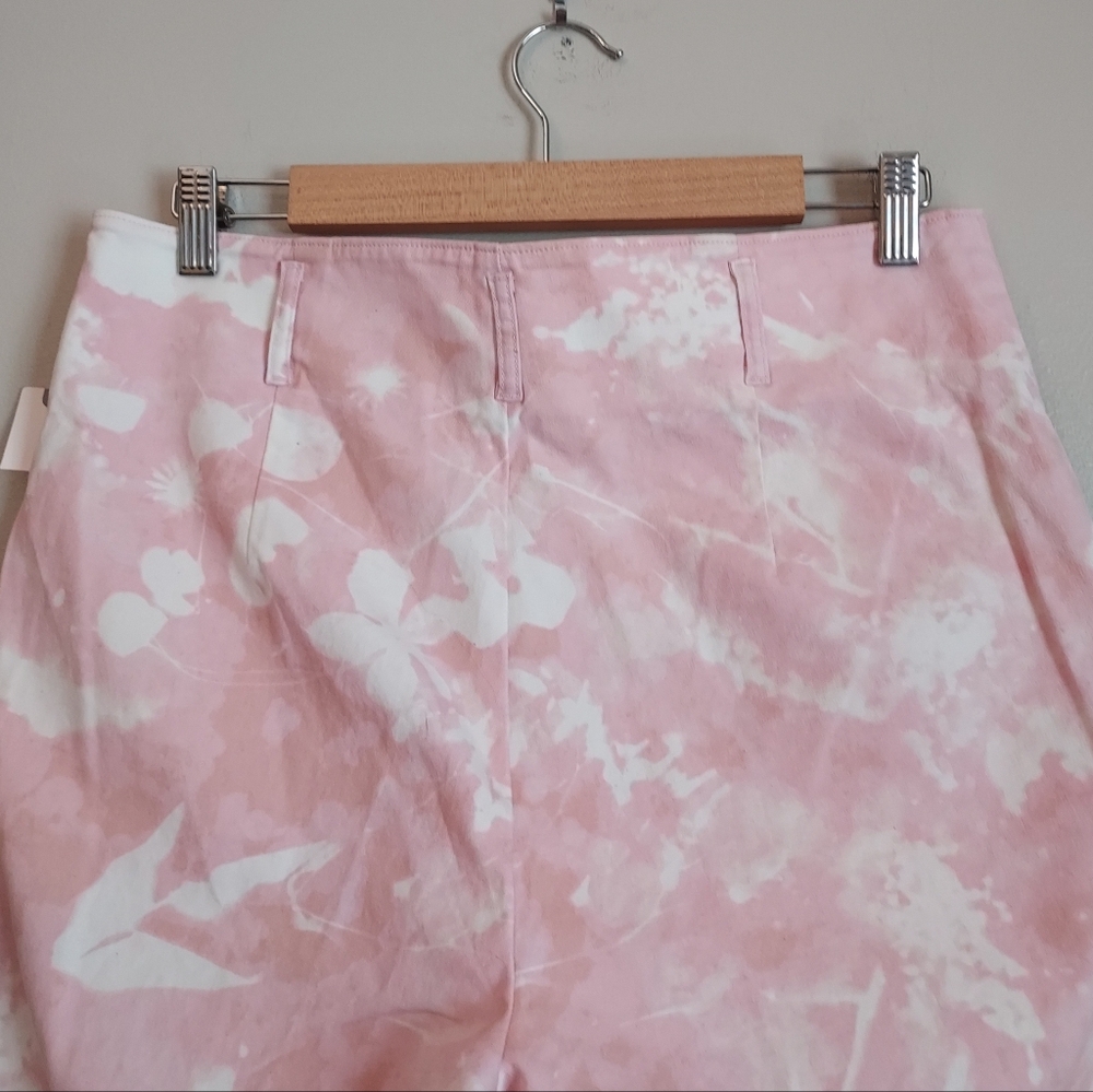 Anthropologie Jaime Pink Print Straight Pant Pants Size 8 NEW NWT - Picture 10 of 16